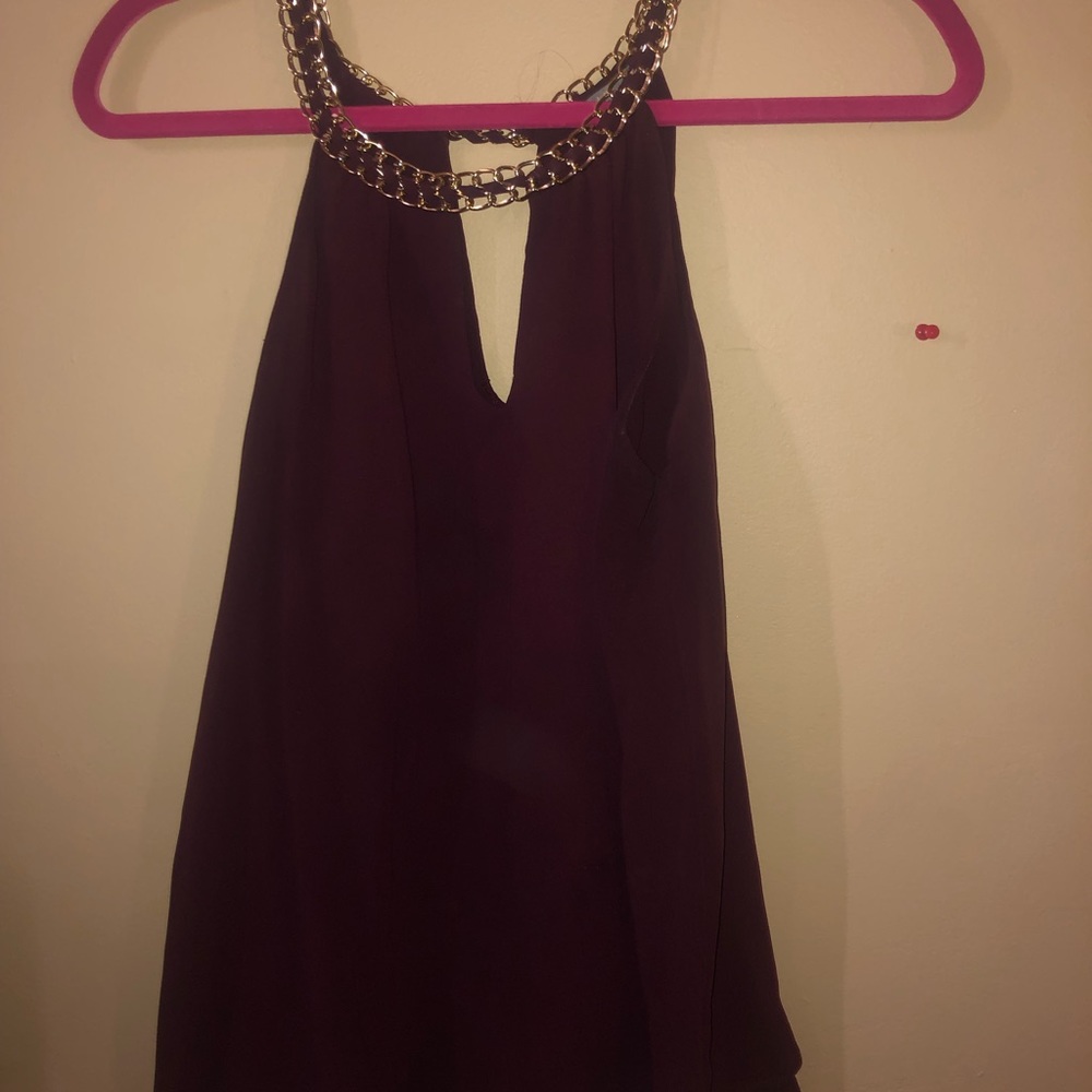 Purple Going-Out top